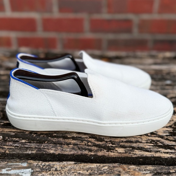 Rothy's The Original Slip On Women’s Bright White Size 6.5 Knit Sneaker M2 - Picture 3 of 15